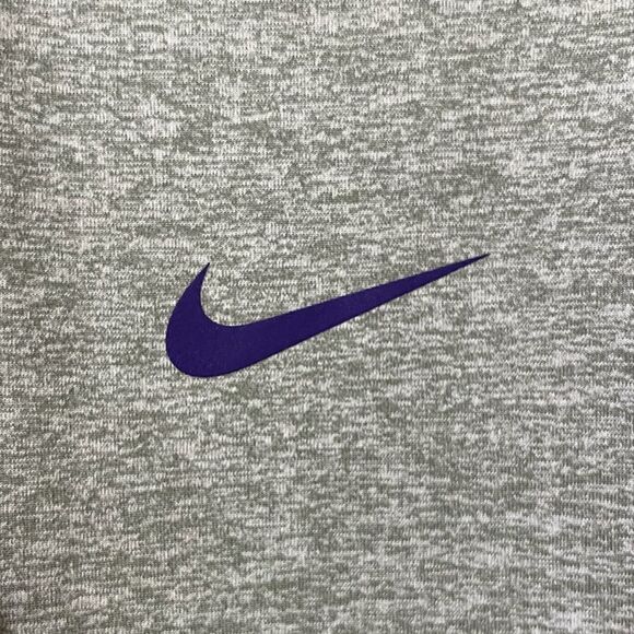 NIKE Dri-Fit Long Sleeve 1/4 Zip Pullover Gray Purple Women’s Size Large - Picture 5 of 8